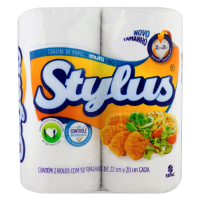 Imagem do produto Papel Toalha Folha Dupla Stylus pacote c/ 2 rolos